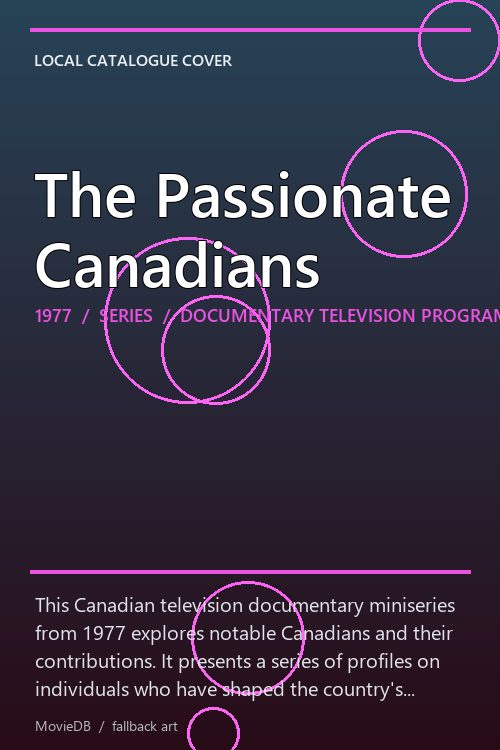 The Passionate Canadians poster