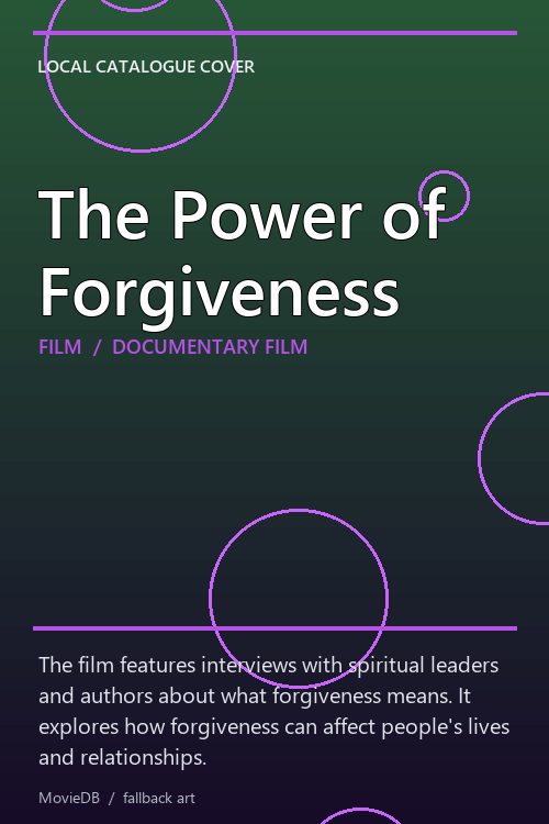 The Power of Forgiveness poster