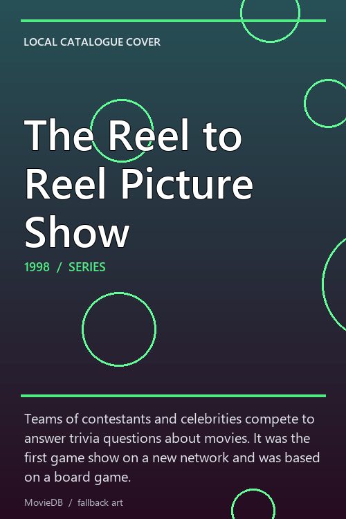 The Reel to Reel Picture Show poster