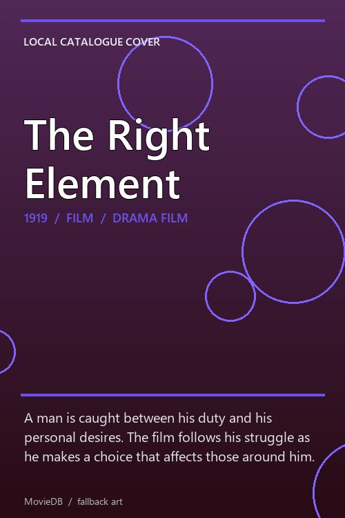 The Right Element poster