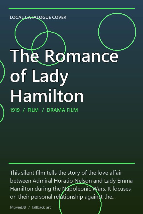 The Romance of Lady Hamilton poster