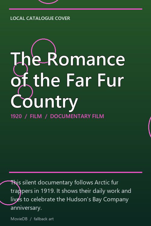 The Romance of the Far Fur Country poster