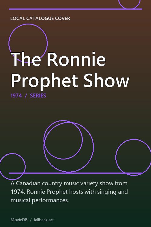 The Ronnie Prophet Show poster