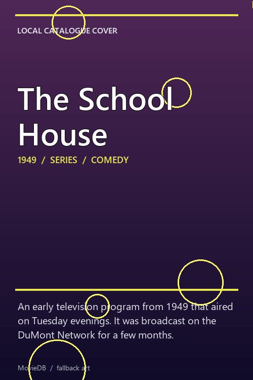 The School House poster