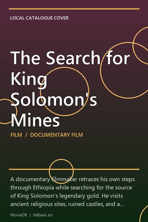 The Search for King Solomon's Mines poster