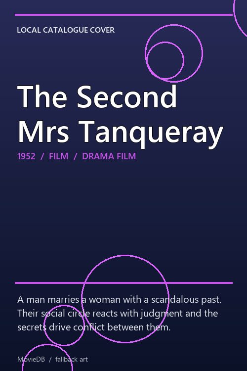 The Second Mrs Tanqueray poster