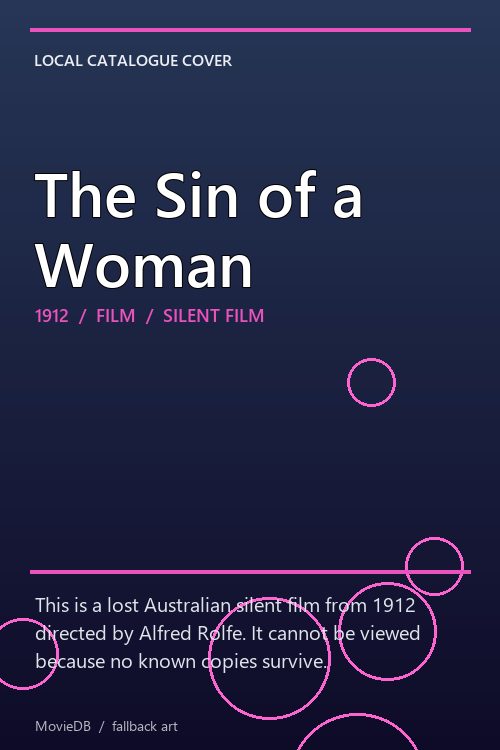 The Sin of a Woman poster