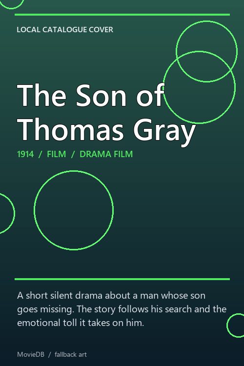 The Son of Thomas Gray poster