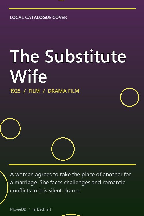The Substitute Wife poster