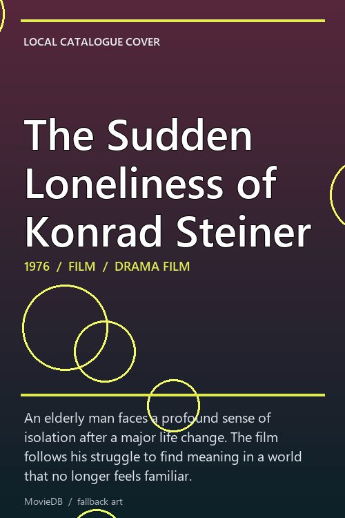 The Sudden Loneliness of Konrad Steiner poster