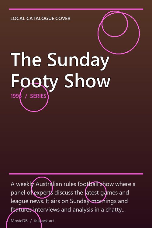 The Sunday Footy Show poster