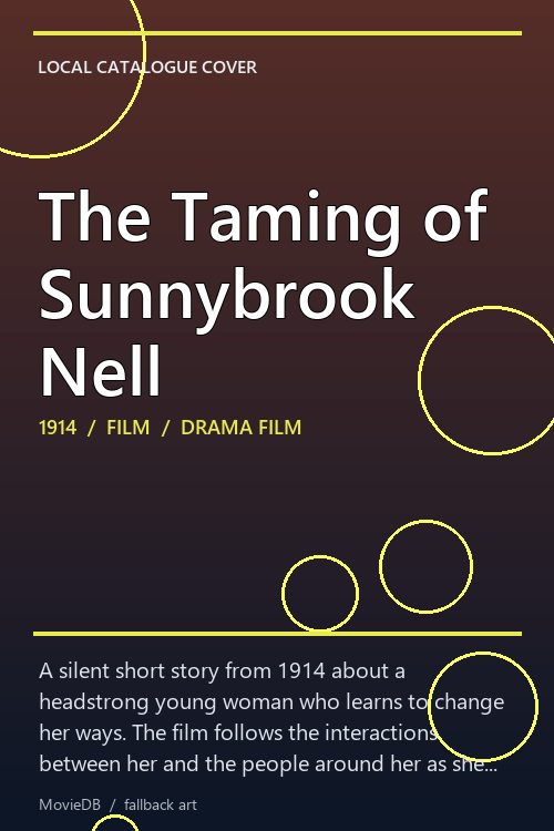 The Taming of Sunnybrook Nell poster