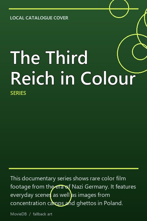 The Third Reich in Colour poster