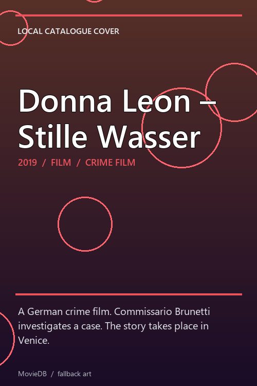 Donna Leon – Stille Wasser poster