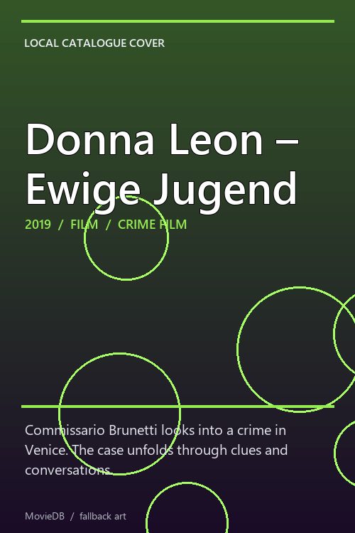 Donna Leon – Ewige Jugend poster