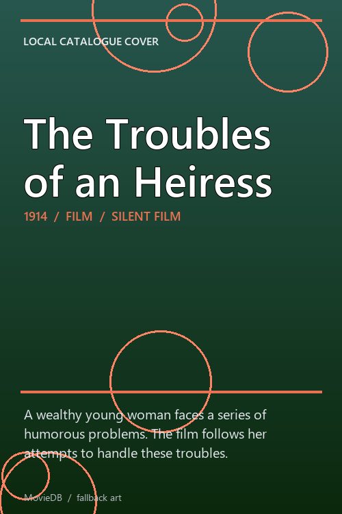 The Troubles of an Heiress poster