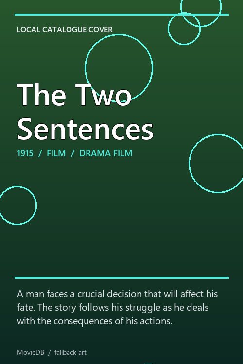 The Two Sentences poster