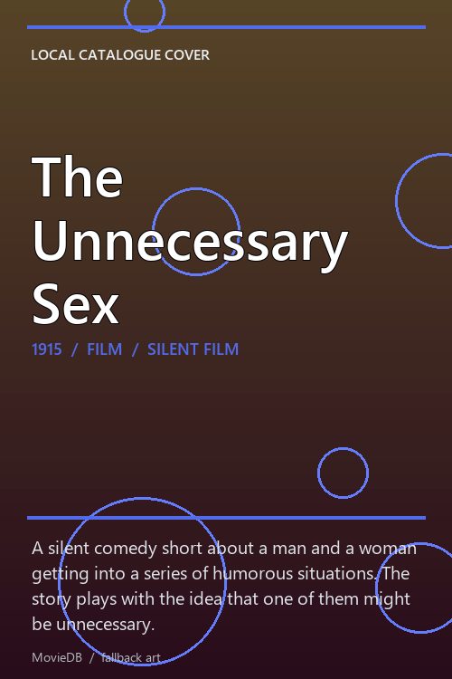 The Unnecessary Sex poster