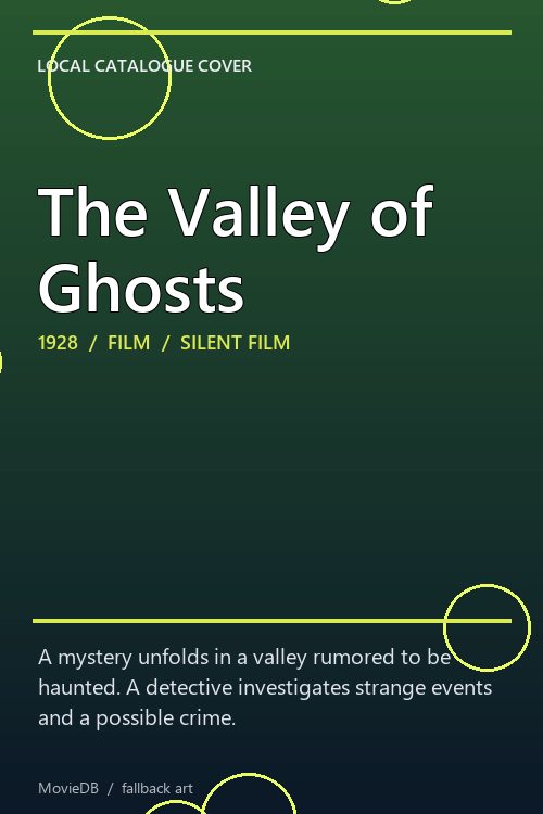 The Valley of Ghosts poster