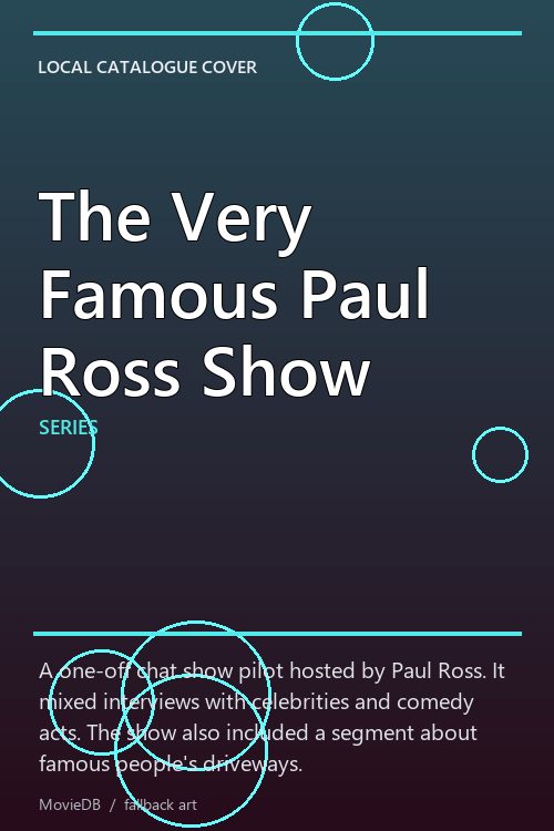 The Very Famous Paul Ross Show poster
