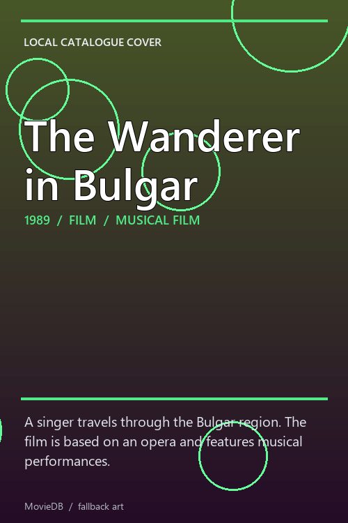 The Wanderer in Bulgar poster