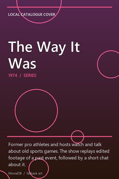 The Way It Was poster