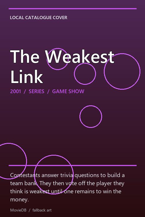 The Weakest Link poster
