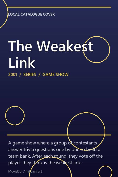 The Weakest Link poster