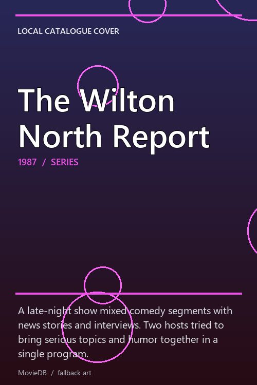 The Wilton North Report poster