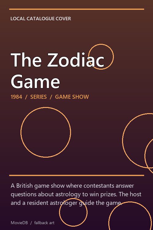 The Zodiac Game poster