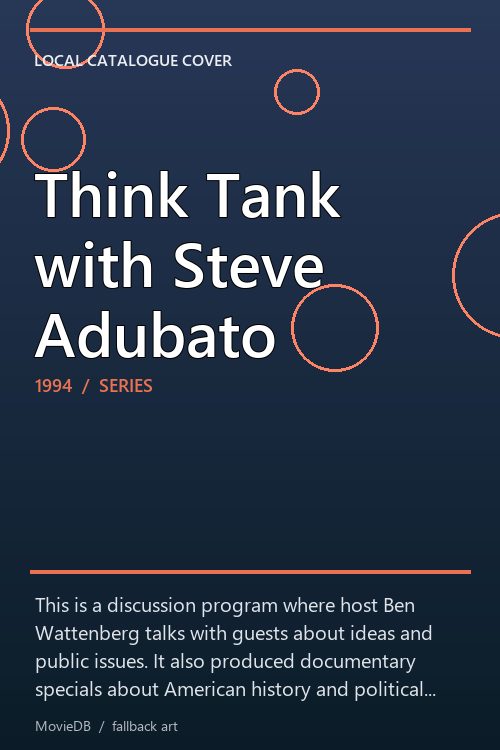 Think Tank with Steve Adubato poster