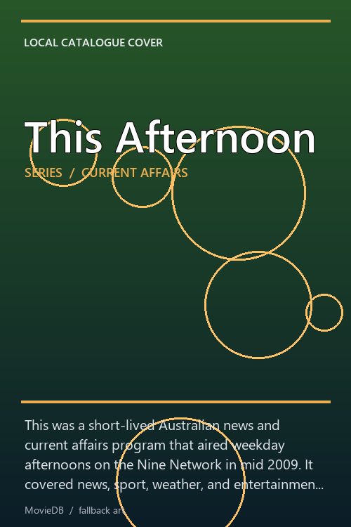 This Afternoon poster