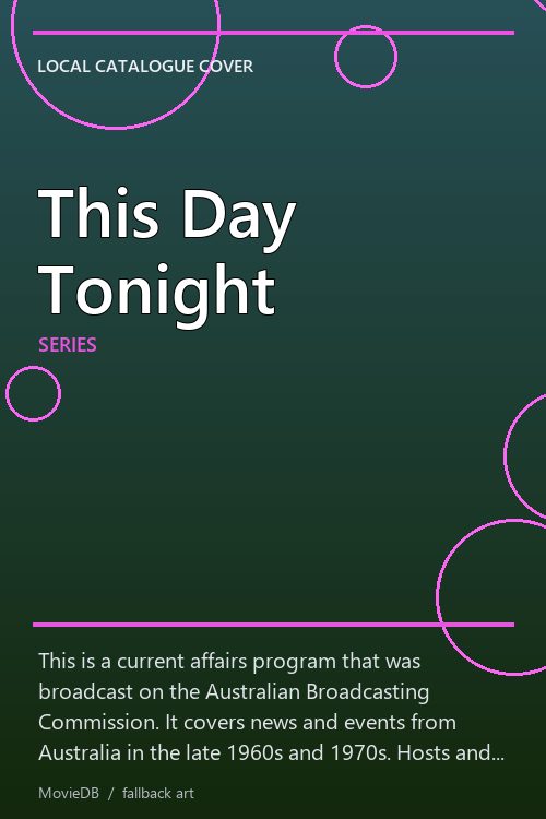 This Day Tonight poster