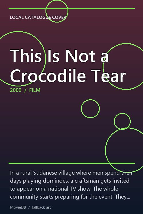 This Is Not a Crocodile Tear poster