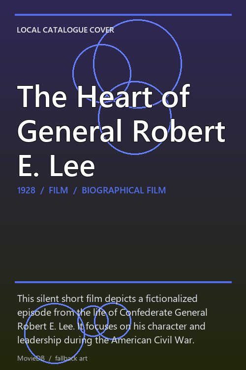 The Heart of General Robert E. Lee poster