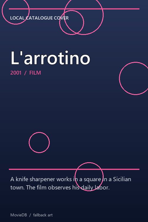 L'arrotino poster
