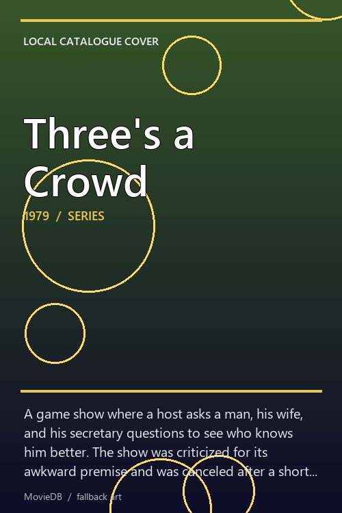 Three's a Crowd poster