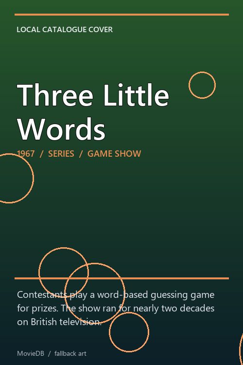 Three Little Words poster