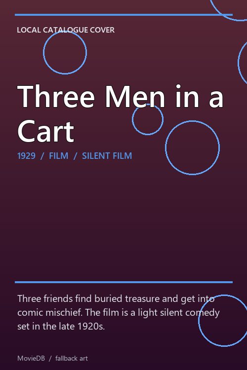 Three Men in a Cart poster