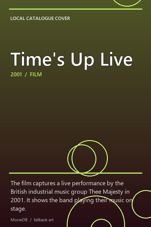 Time's Up Live poster