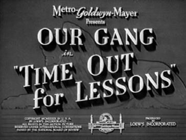 Time Out for Lessons poster