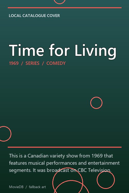 Time for Living poster