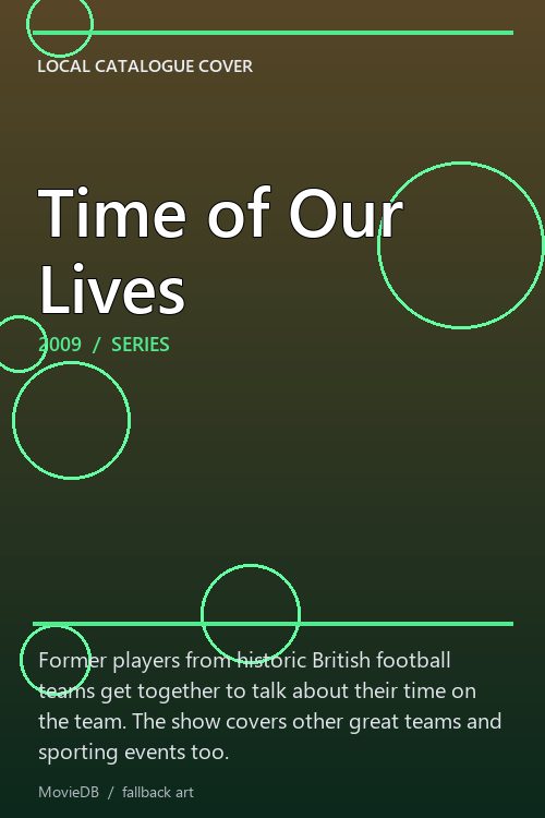 Time of Our Lives poster