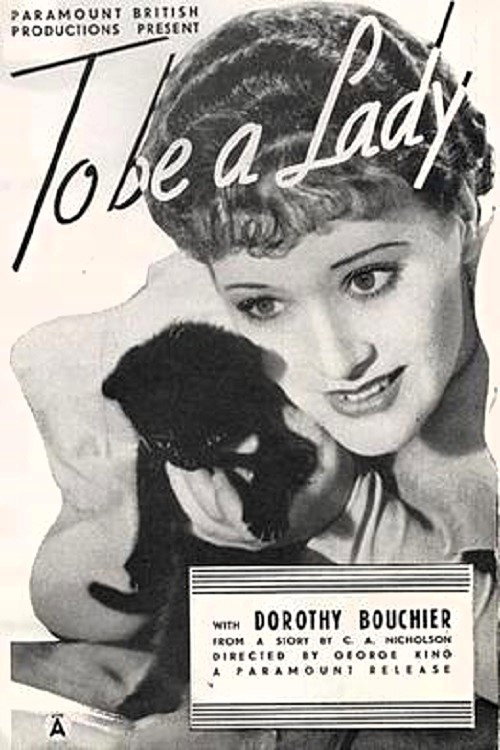 To Be a Lady poster