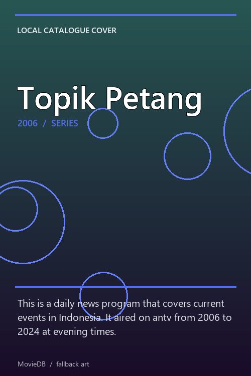 Topik Petang poster