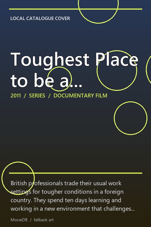 Toughest Place to be a... poster
