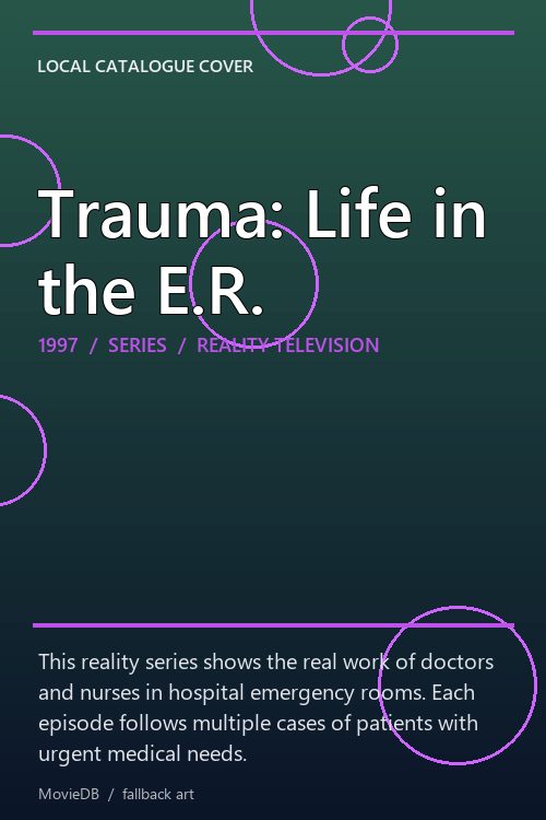 Trauma: Life in the E.R. poster