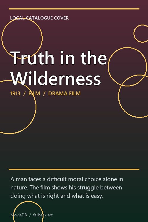 Truth in the Wilderness poster