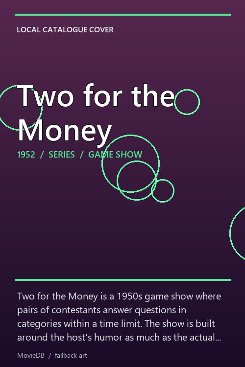 Two for the Money poster