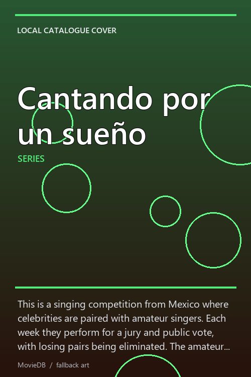 Cantando por un sueño poster